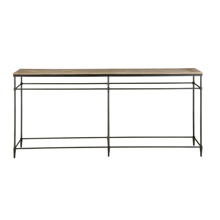 Trent Austin Design® Rainville 74" Mango Solid Wood And Metal Sofa Console Table Wayfair